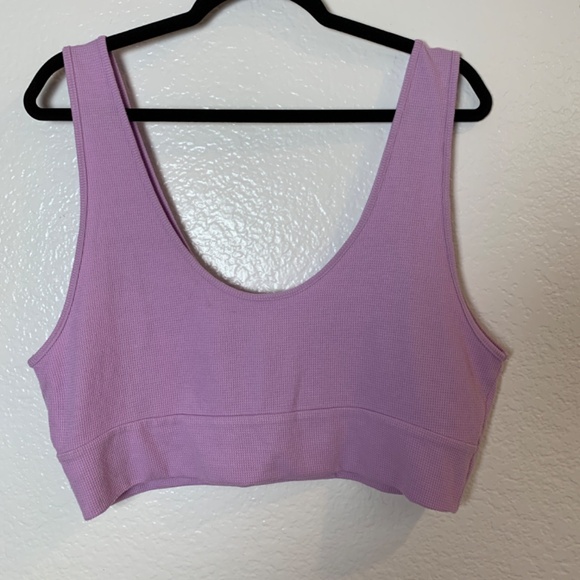Victoria's Secret Two Piece Set Womens XXL Purple Waffle Knit Cardigan Tank Top - Picture 10 of 15